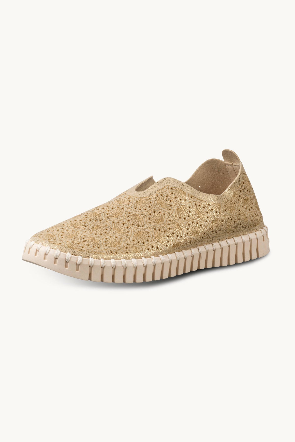 Tulip Organic Flat Glitter - Platin Pearled Ivory