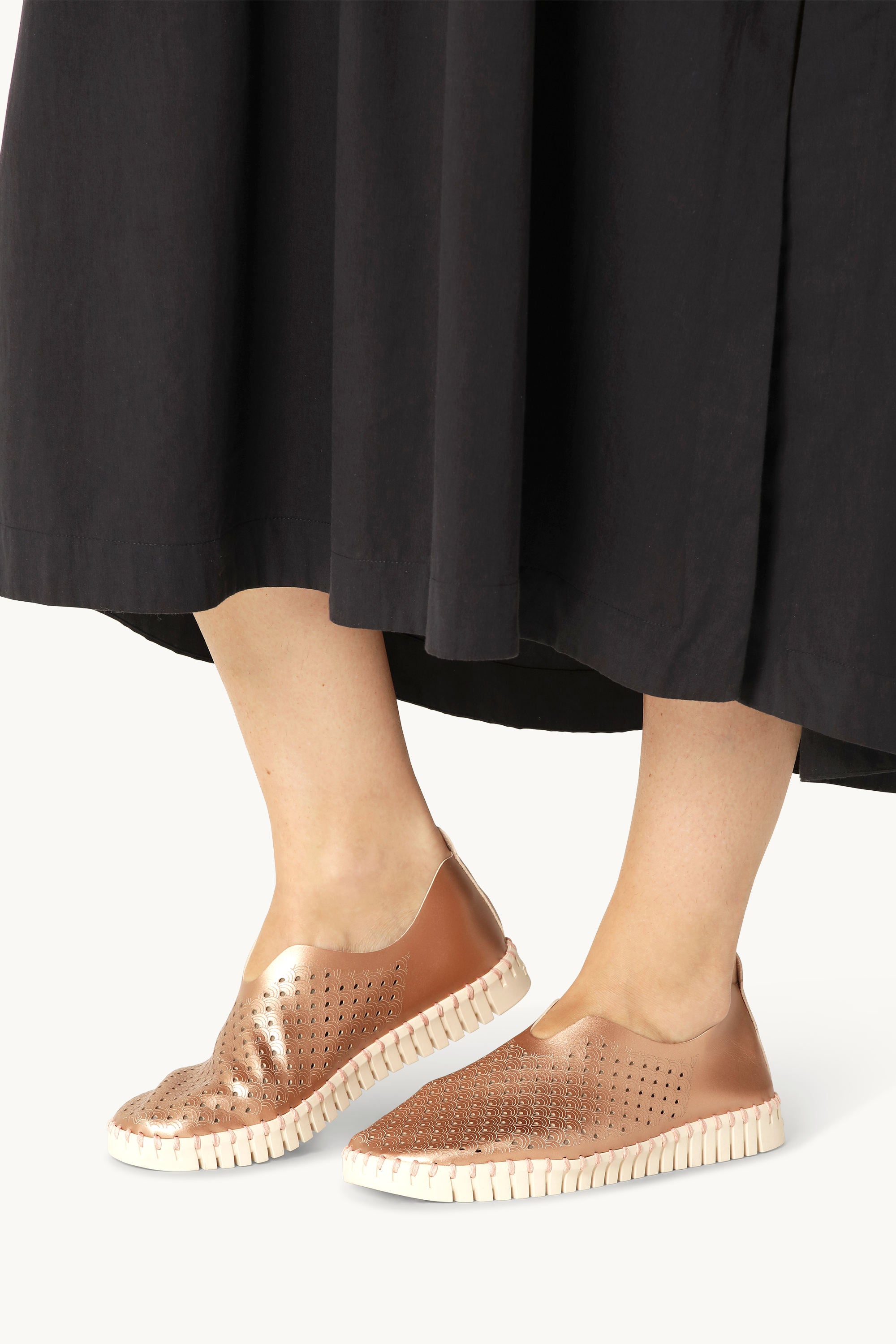 Tulip Sko Metallic - Rose Gold