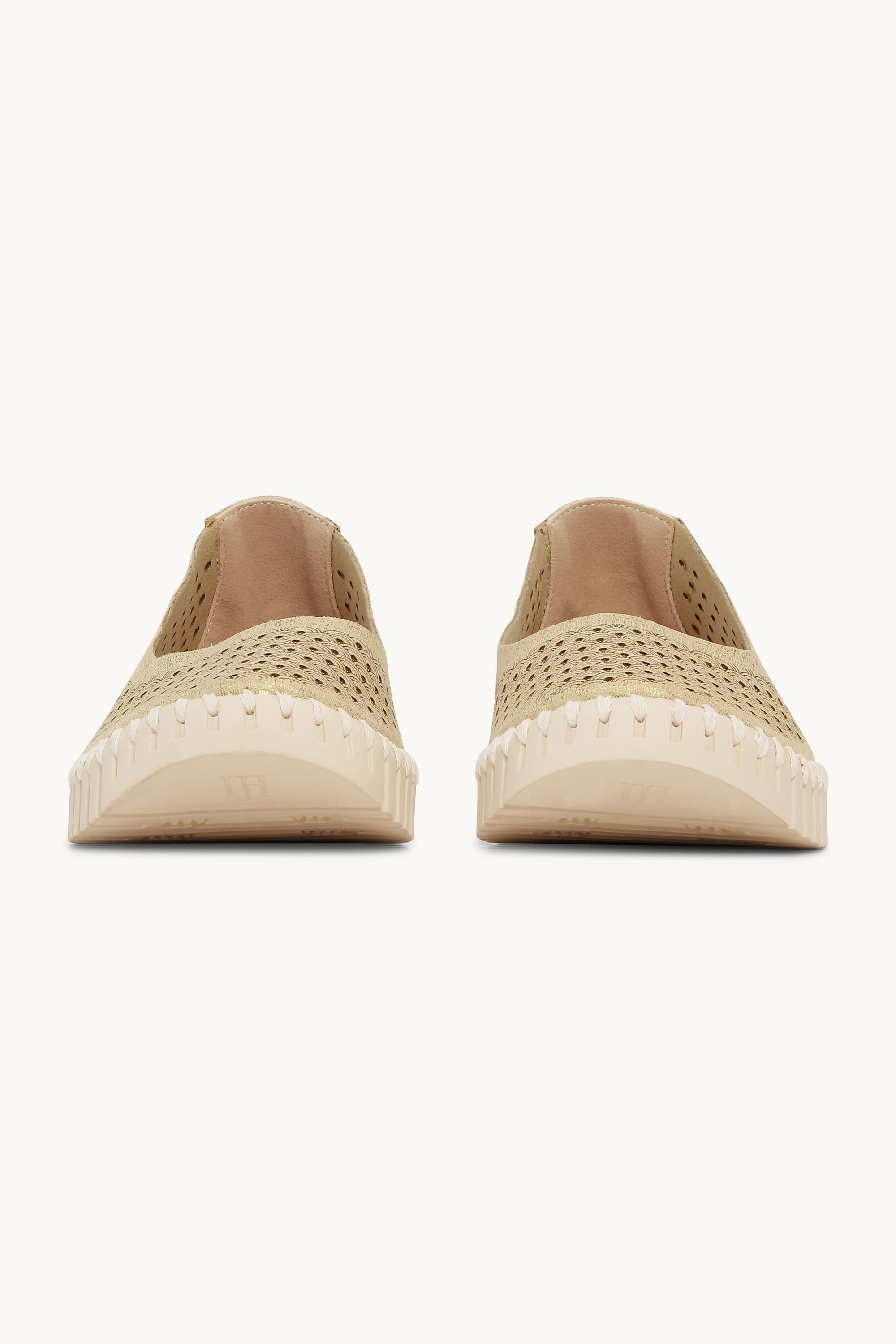 Tulip Sko Glitter - Platin Pearled Ivory