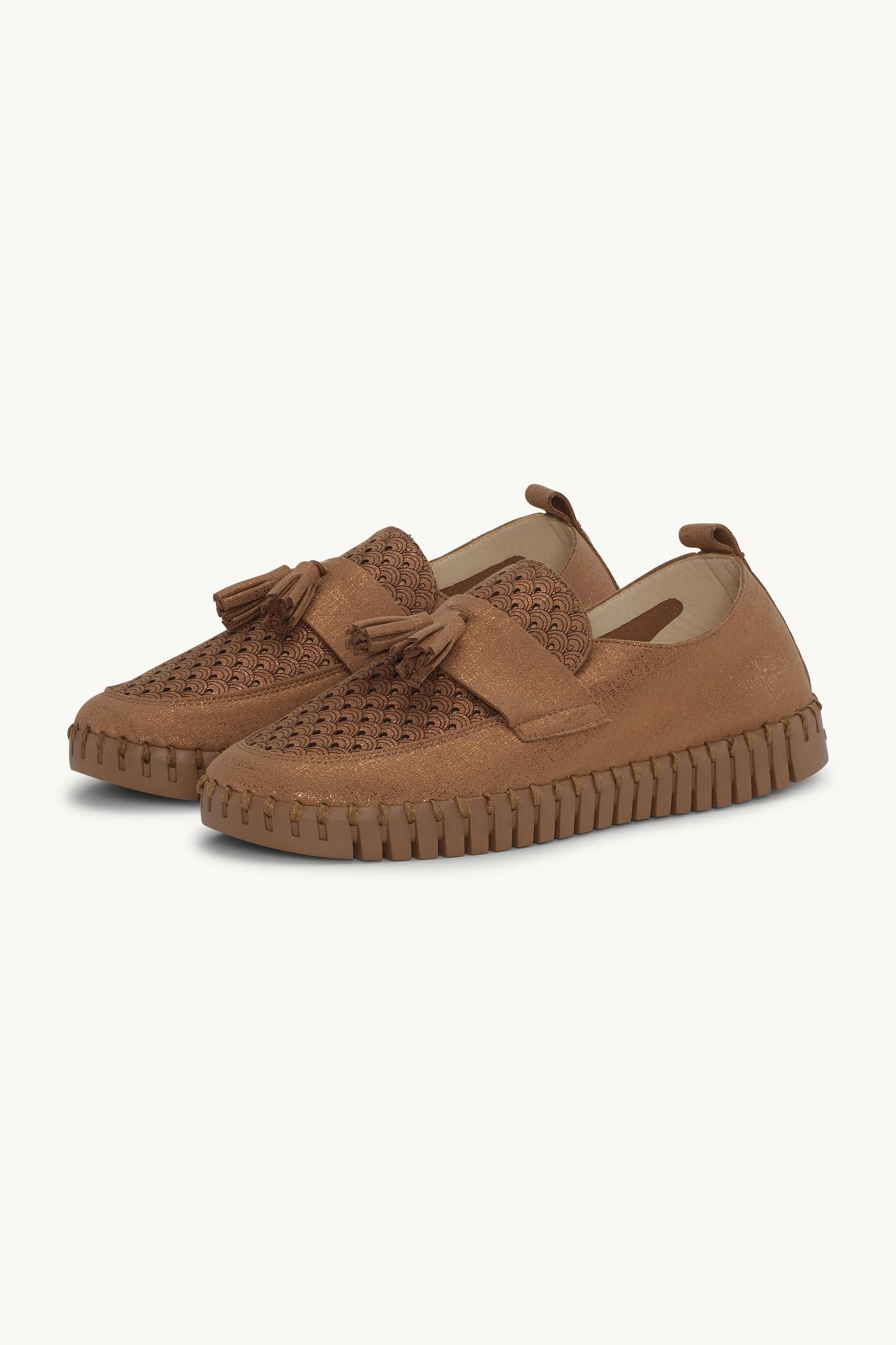 Tulip Loafer Tassel - Nougat Tannin