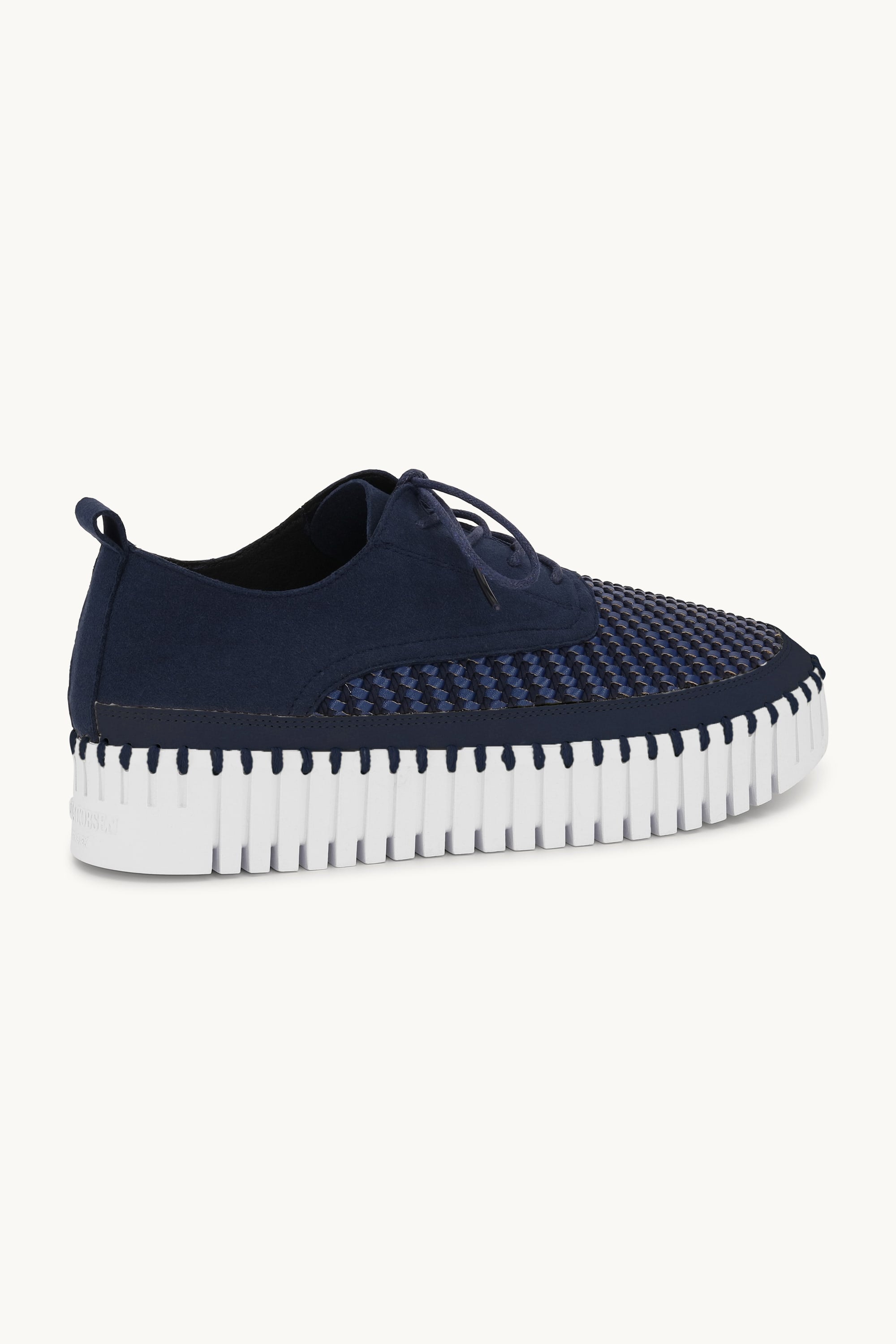 Tulip Sko Med Lisser - Dark Indigo White