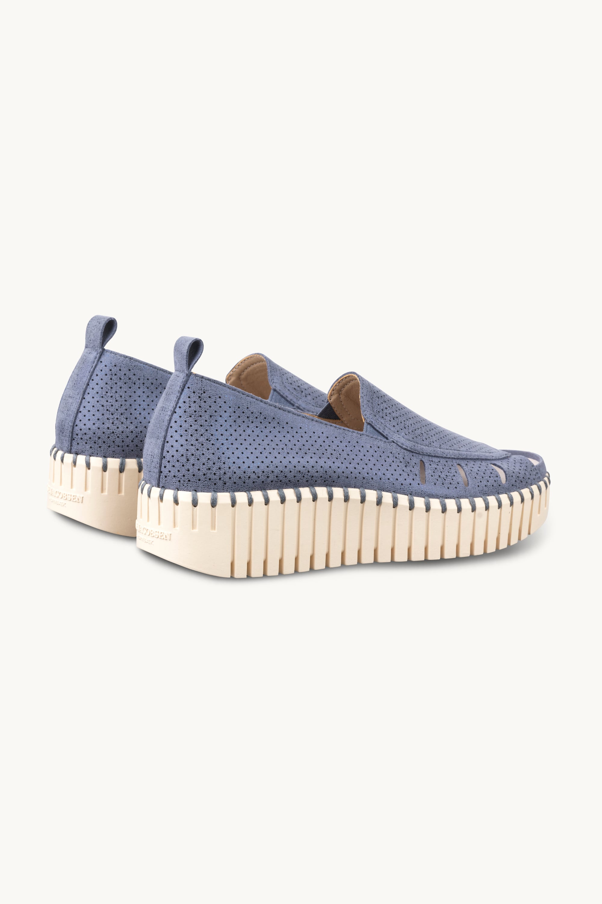 Tulip Sandal in Glitter - Ombre Blue Pearled Ivory