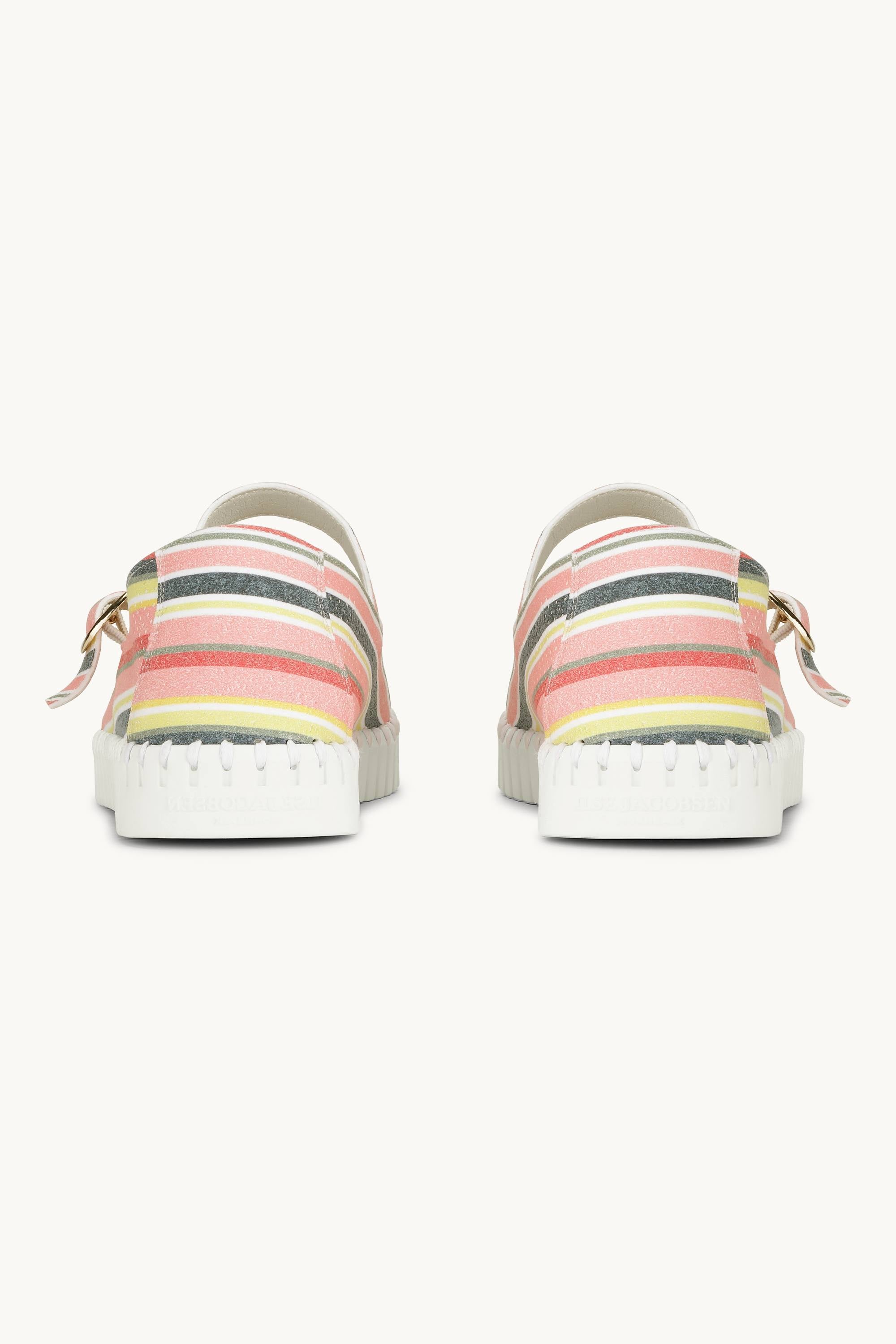 Ballerina Stripet - Peach Bud White