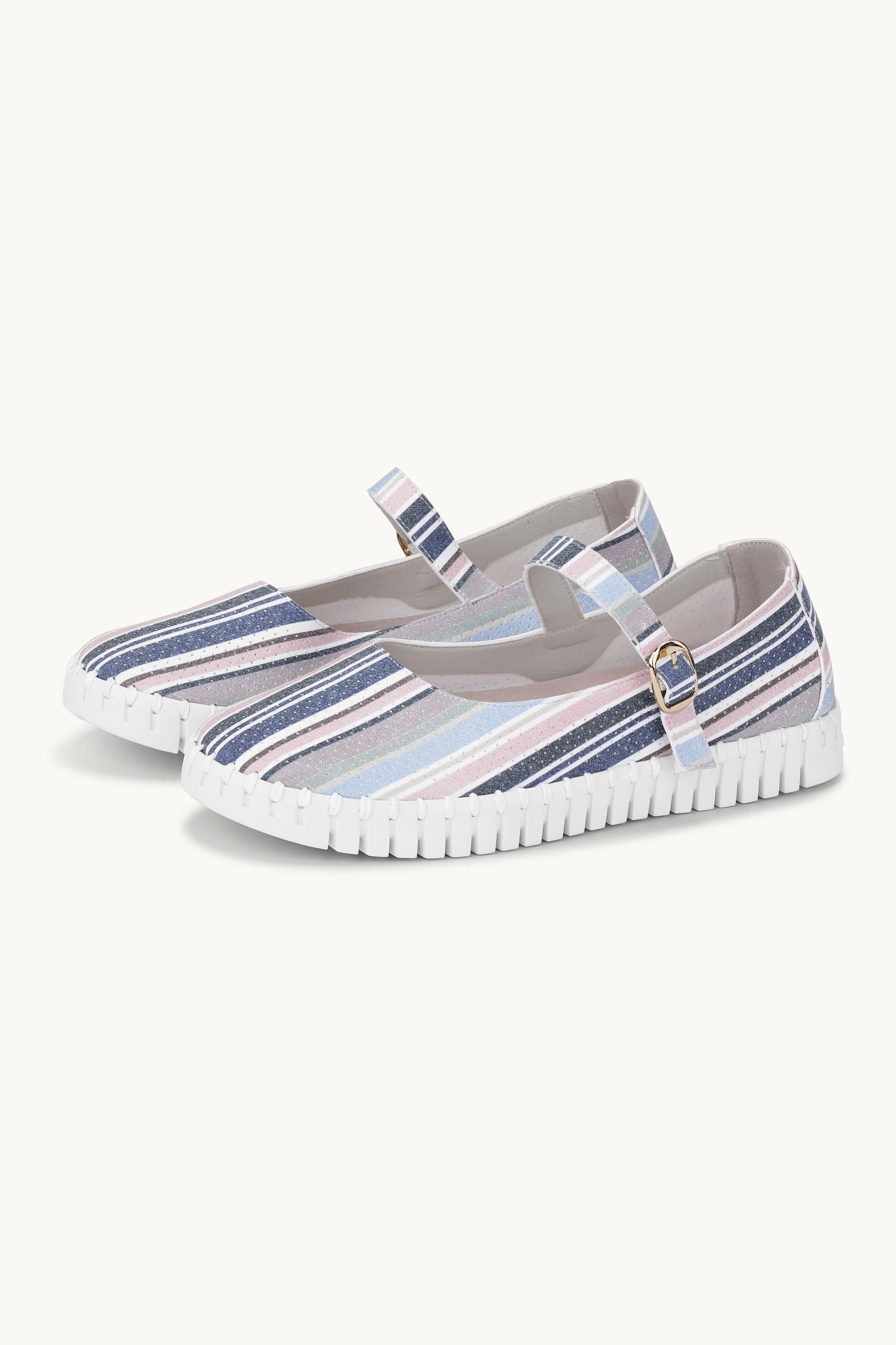 Ballerina Stripet - Lotus White