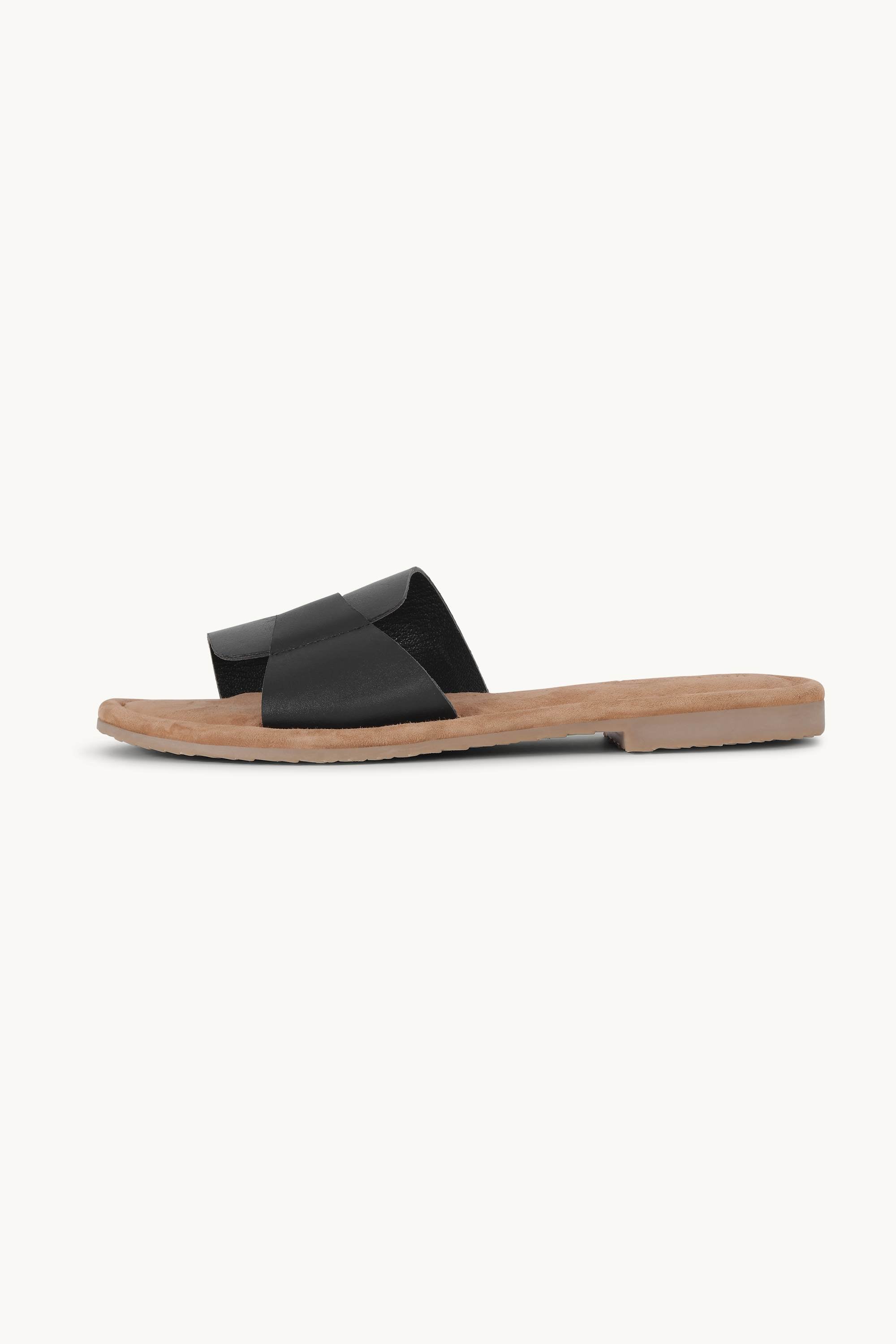 Leather Sandal - Black