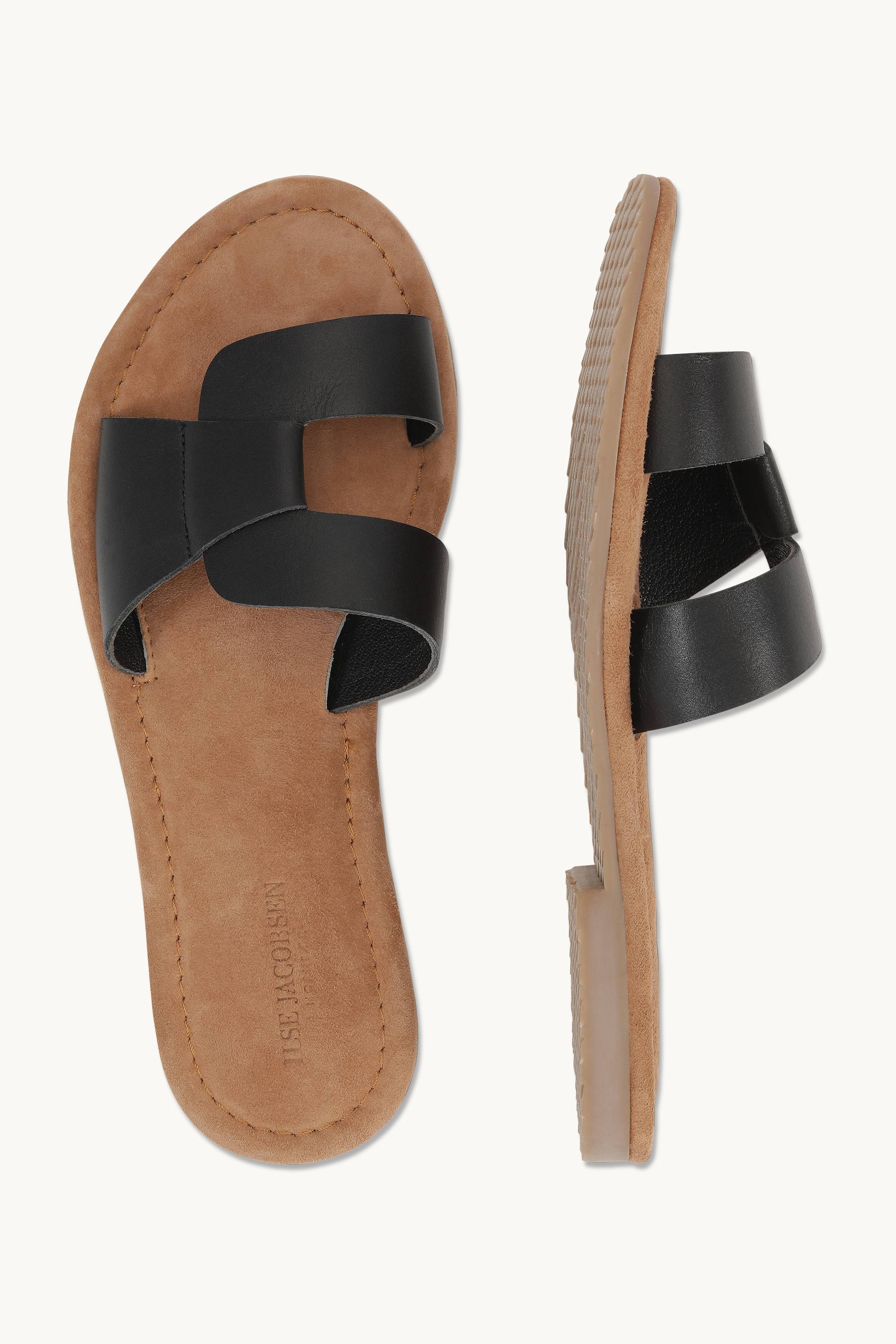 Leather Sandal - Black