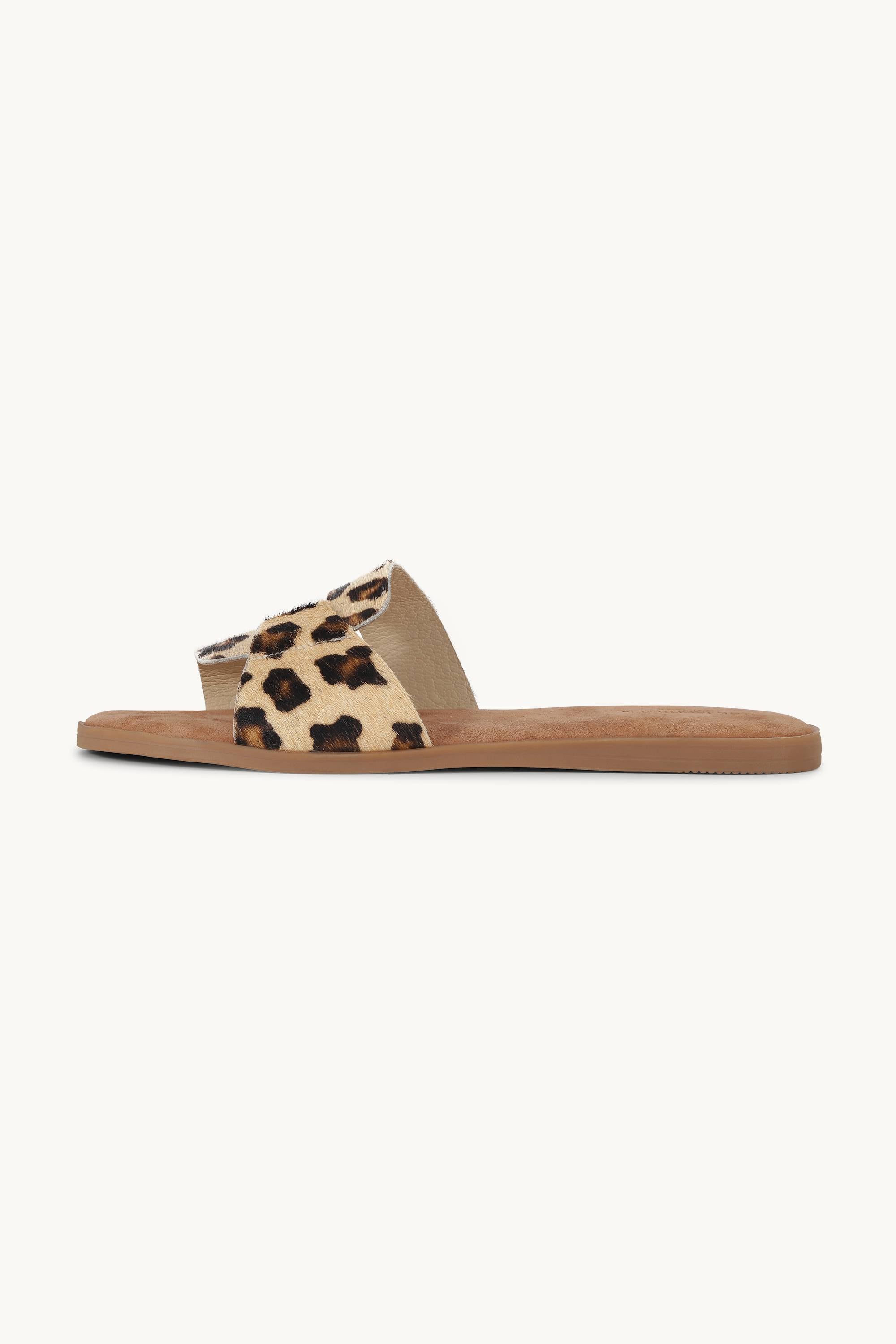 Leather Sandal - Beige